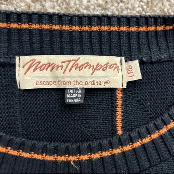 Vintage Norm Thompson 3D knit sweater Men's L - Picture 2 of 7
